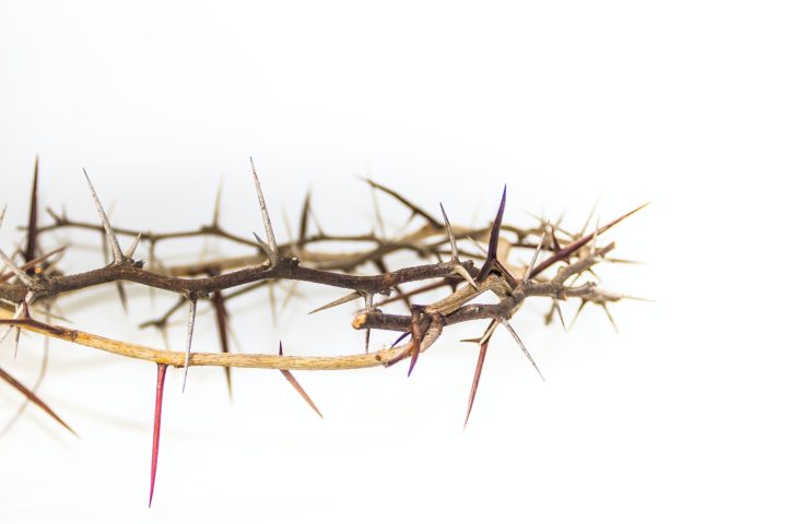 crown and nails of Jesus Christ. concept of christian religion.