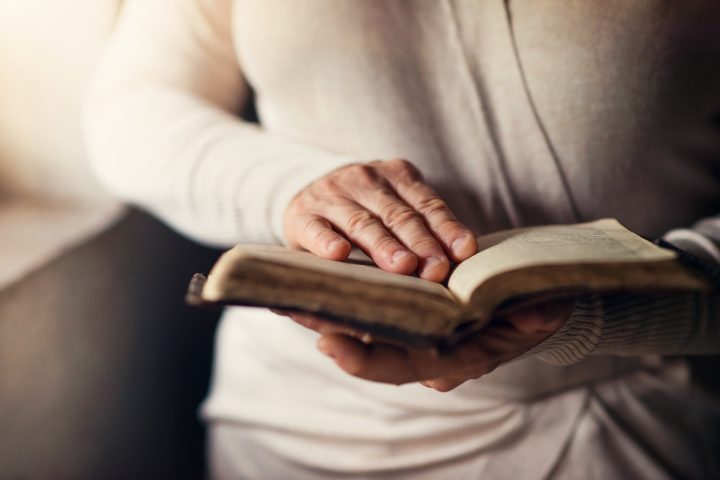 Woman with bible